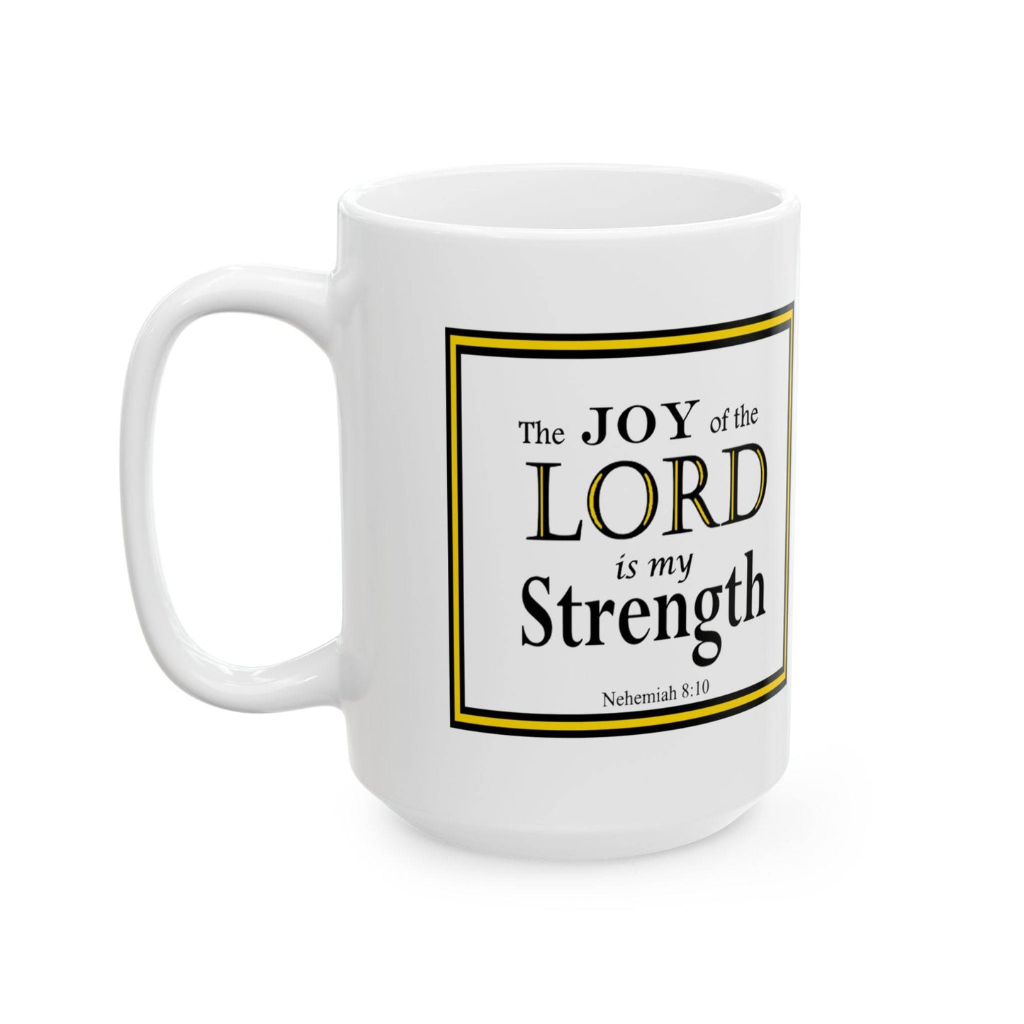 Ceramic Coffee Mug with Inspirational Bible Verse – Christian Gift for Women or Men, (11oz, 15oz), (11oz, 15oz) - Printspirationz