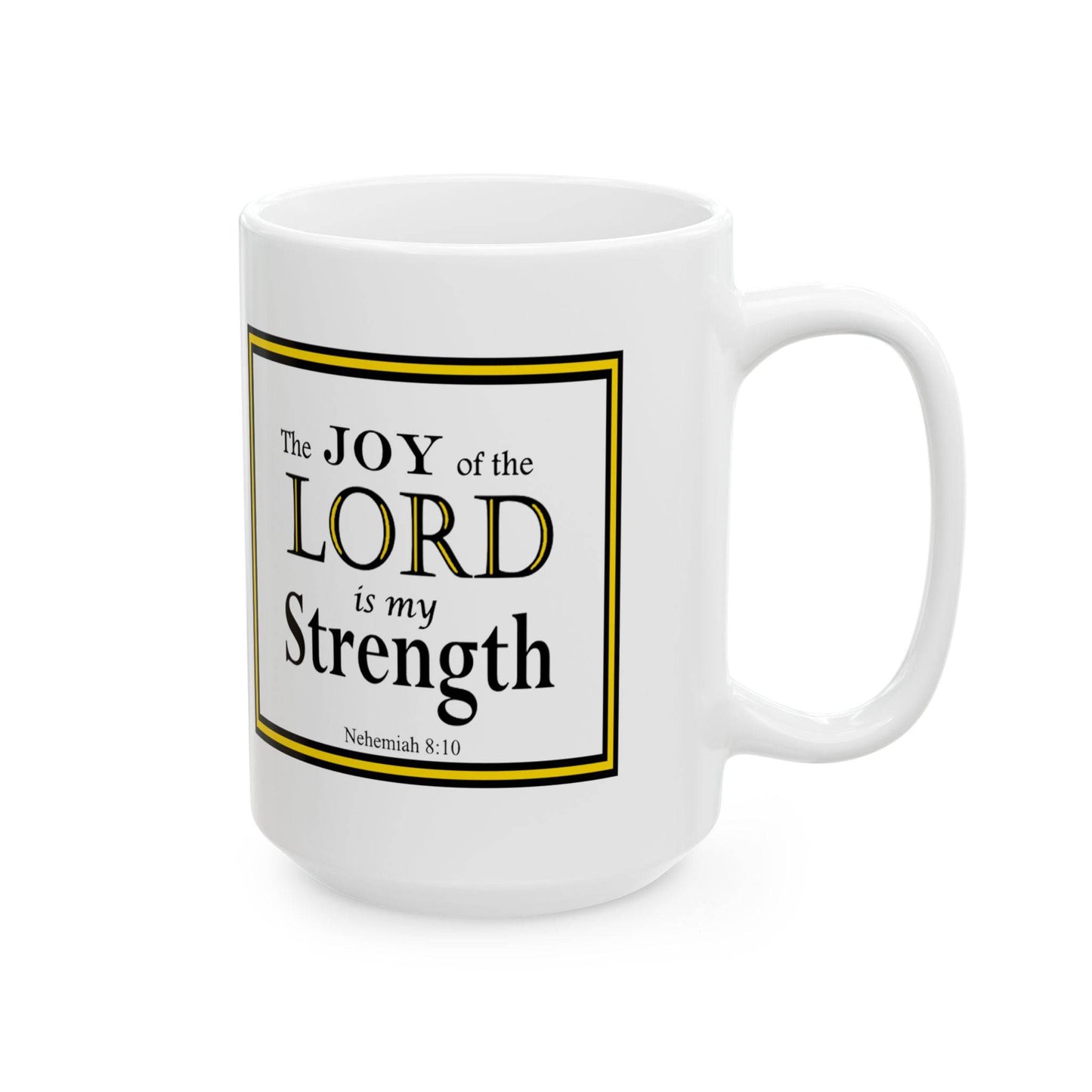 Ceramic Coffee Mug with Inspirational Bible Verse – Christian Gift for Women or Men, (11oz, 15oz), (11oz, 15oz) - Printspirationz