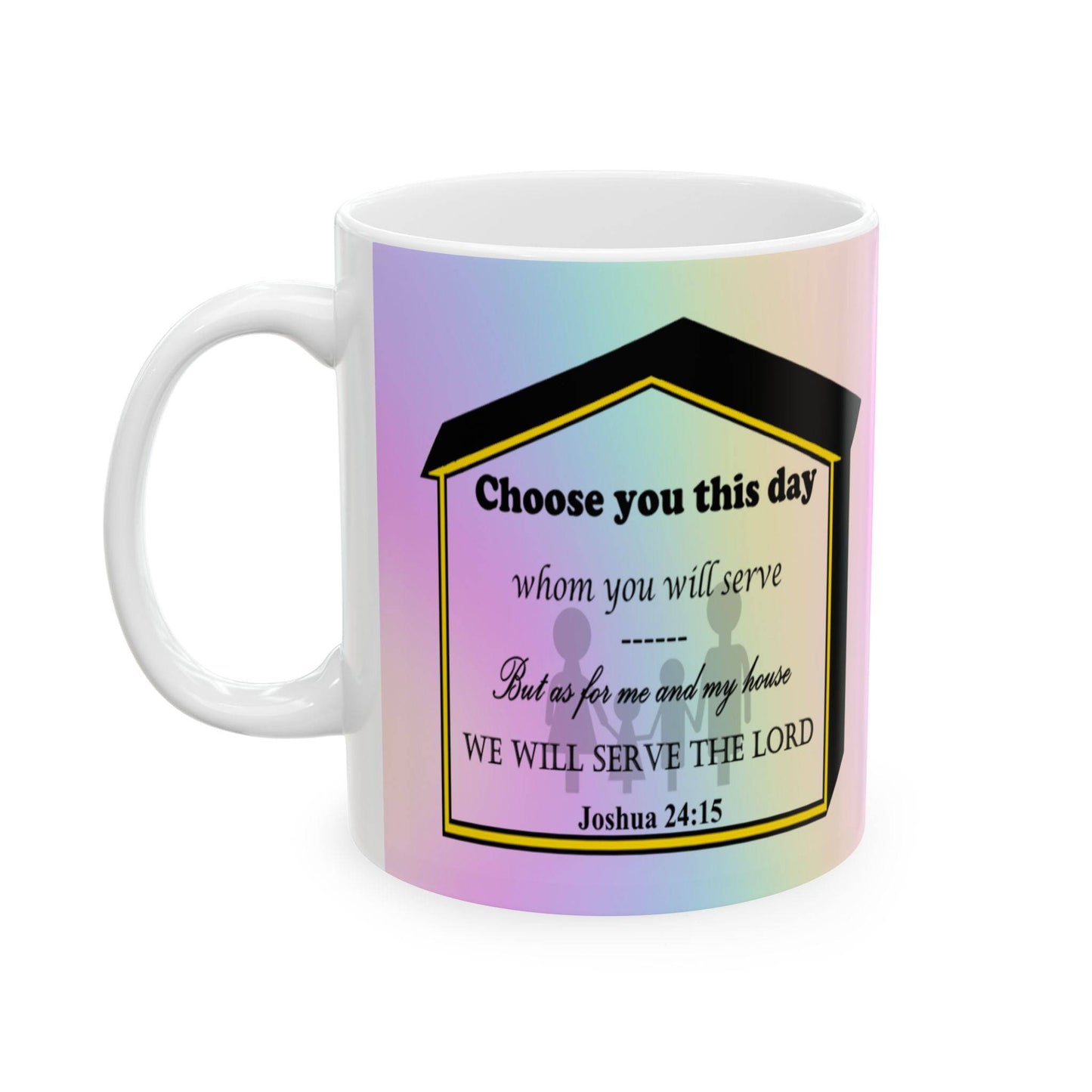 Colorful Ceramic Coffee Mug with Inspirational Bible Verse – Christian Gift for Women or Men, (11oz, 15oz), (11oz, 15oz) - Printspirationz
