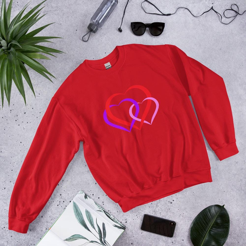 Delightful Coquette Heart Top - Valentine's Day Cozy Sweatshirt | Love-Inspired, Gift for Her, Gift for Women - Printspirationz