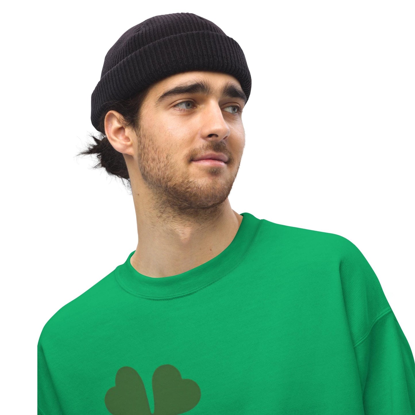 Luck of the Irish Green Shamrock Sweatshirt - Cozy St. Patrick's Day Apparel Unisex Sweatshirt - Printspirationz