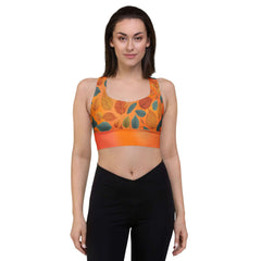 Choose your Recycled Longline Sports Bra - Orange