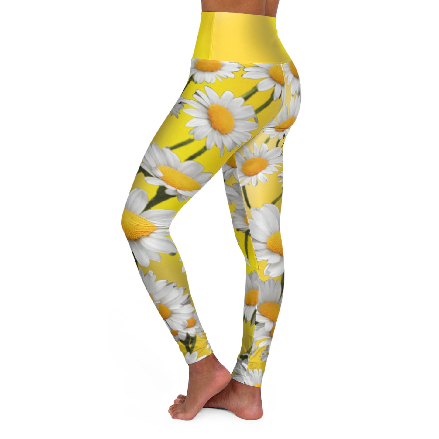 High Waist Yoga Leggings Vibrant Gradient Colored (AOP) - Printspirationz