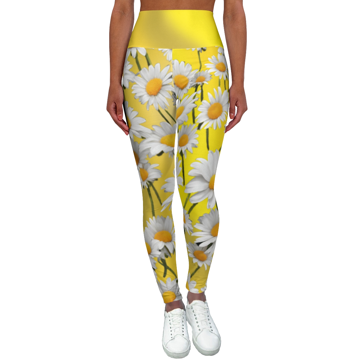 High Waist Yoga Leggings Vibrant Gradient Colored (AOP) - Printspirationz