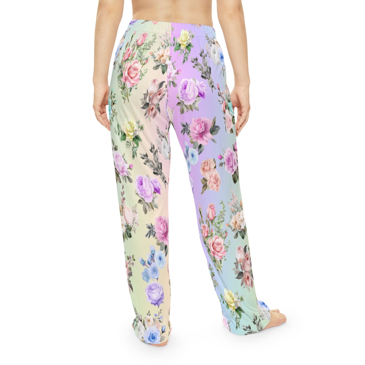 Pink Floral Pajama Pants - Printspirationz