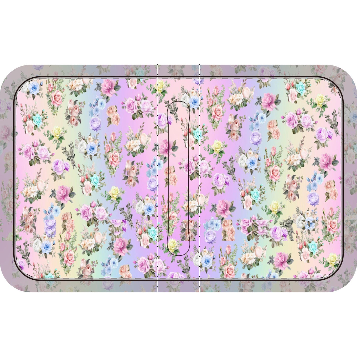 Bible Cover, Pastel Floral Bible Case, Bible Sleeve, Flower Pattern Bible Pouch, Rainbow Floral Book Cover, Christian Book Protector - Printspirationz