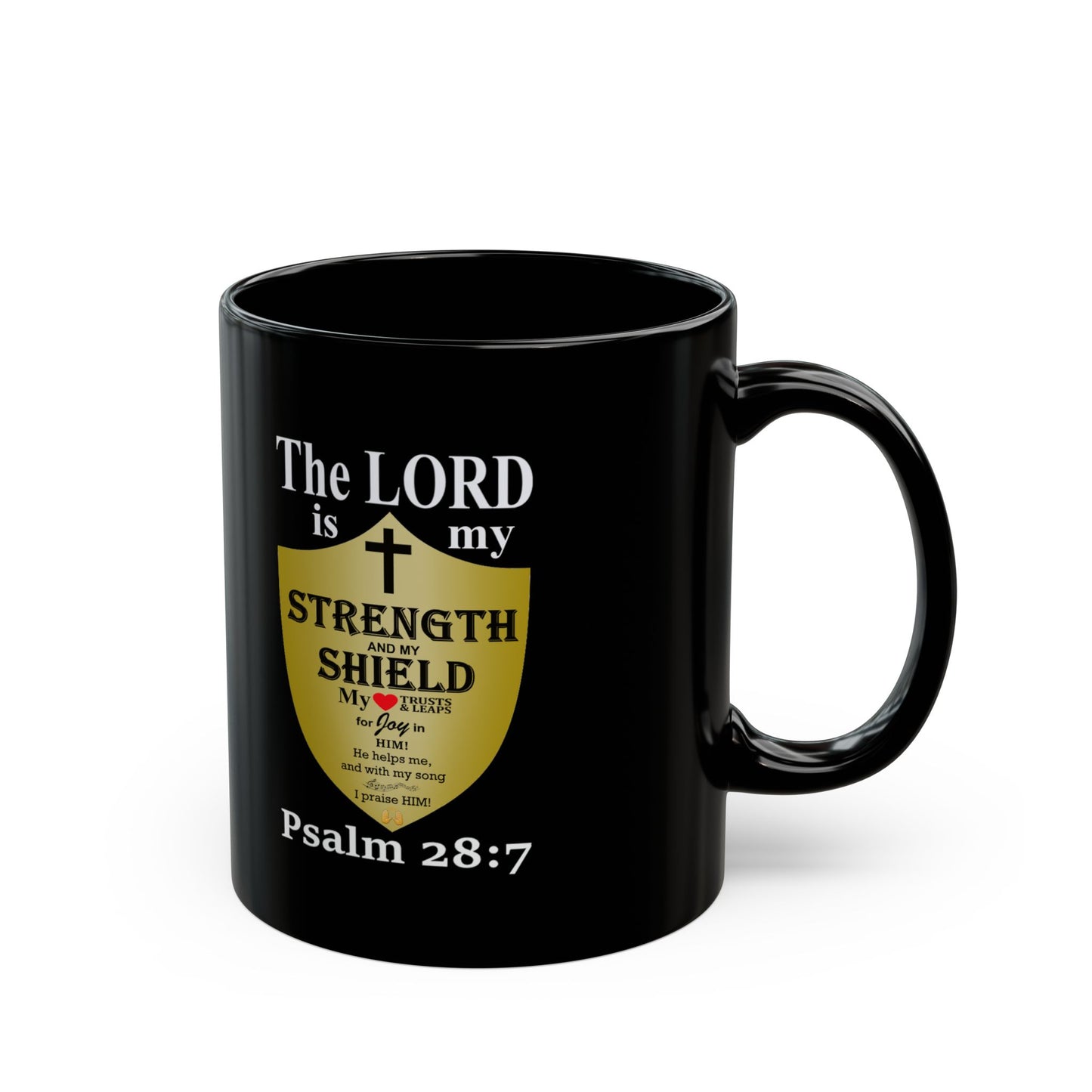 Black Ceramic Coffee Mug with Inspirational Bible Verse – Christian Gift for Women or Men, (11oz, 15oz), (11oz, 15oz) (11oz, 15oz) (11oz, 15oz) - Printspirationz