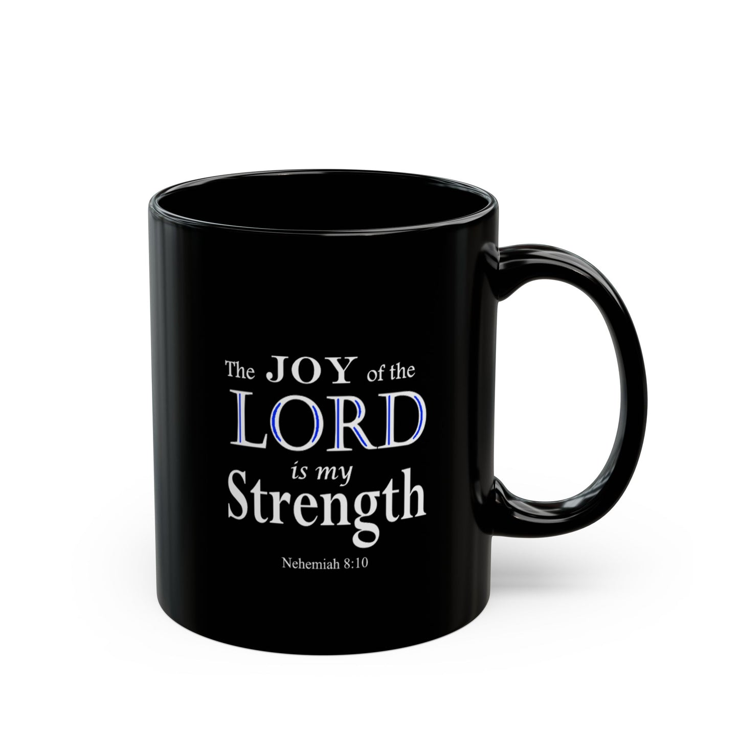 Black Ceramic Coffee Mug with Inspirational Bible Verse – Christian Gift for Women or Men, (11oz, 15oz), (11oz, 15oz) (11oz, 15oz) - Printspirationz