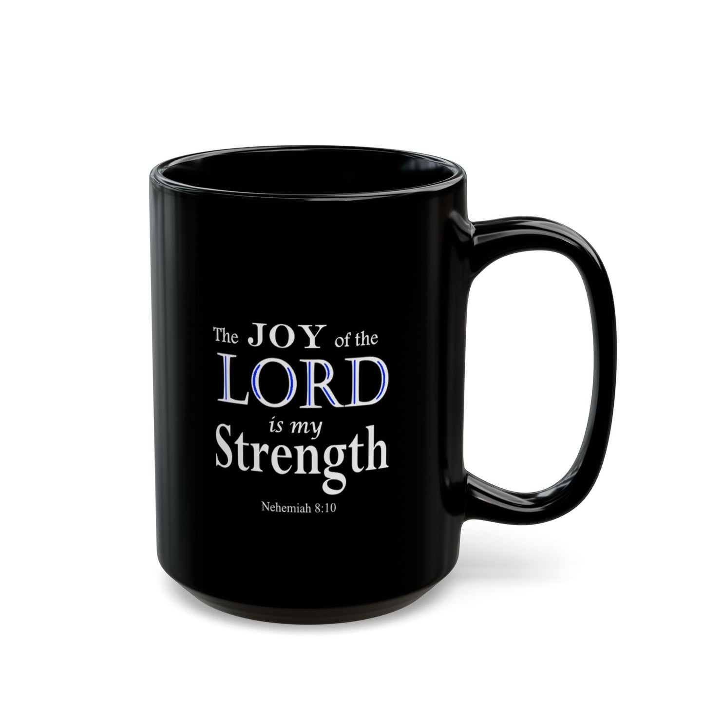 Black Ceramic Coffee Mug with Inspirational Bible Verse – Christian Gift for Women or Men, (11oz, 15oz), (11oz, 15oz) (11oz, 15oz) - Printspirationz