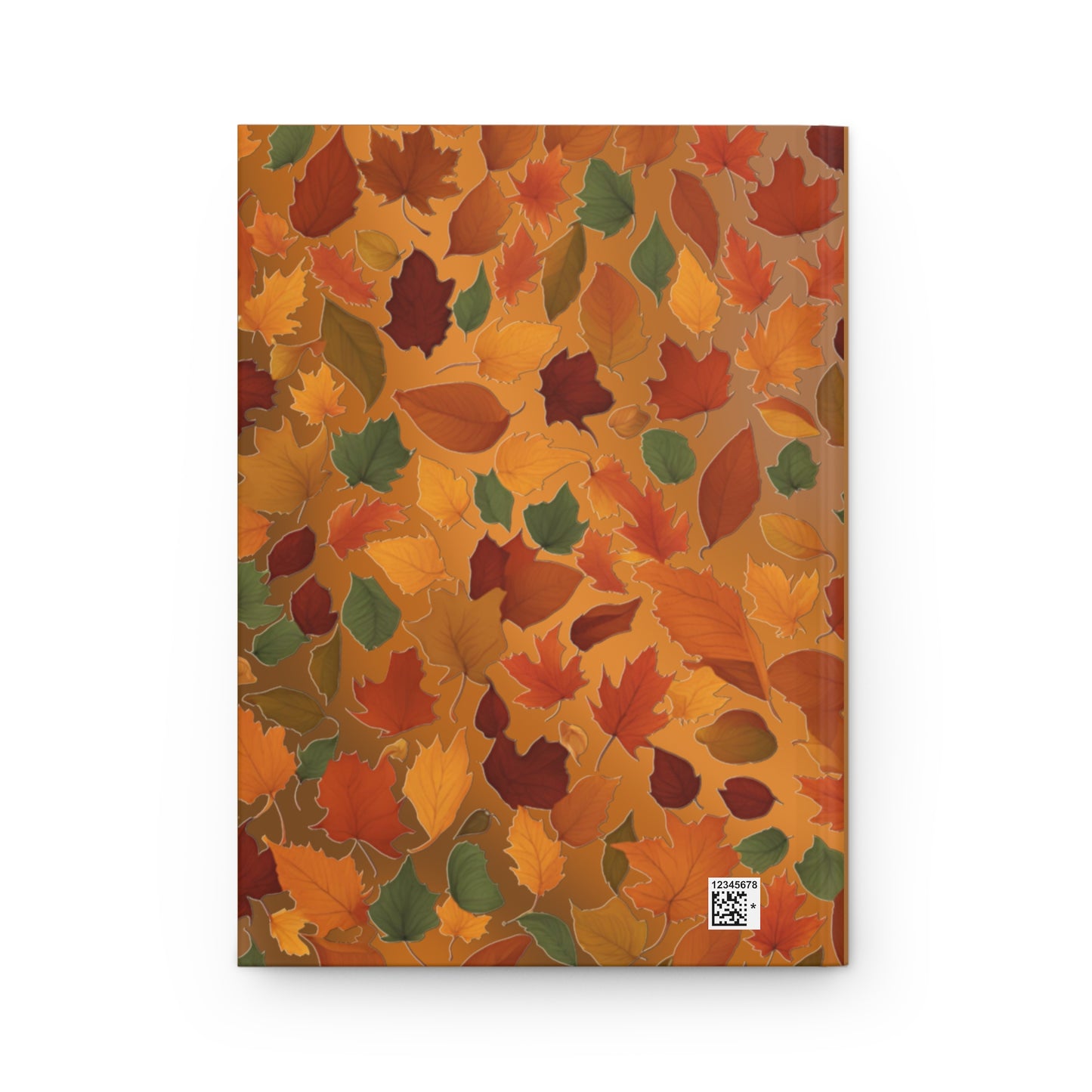 Fall Leaves Hardcover Journal Matte, Autumn Notebook, Colorful Foliage Diary, Nature Planner, Writing Sketchbook - Printspirationz