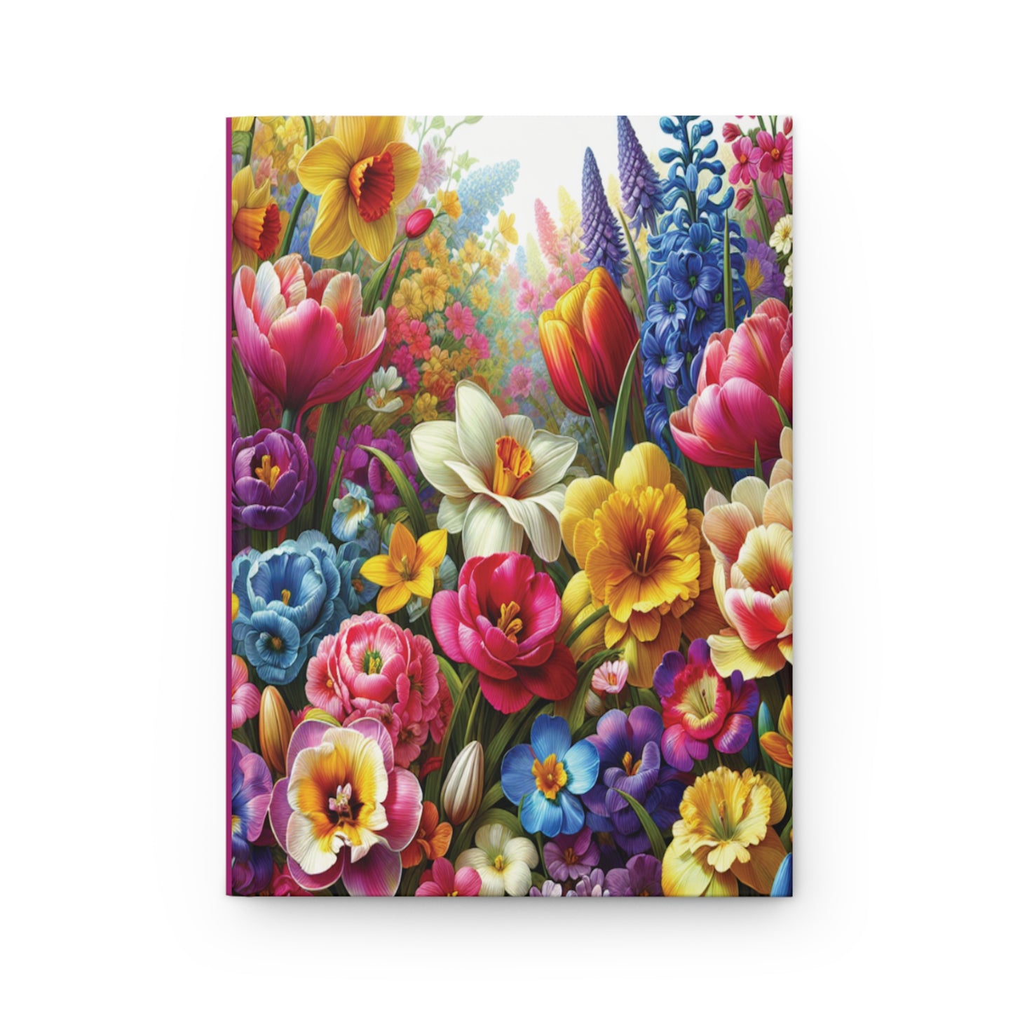 Flower Hardcover Journal Matte, Journal Print On Demand, Personalized Notebook Cover, Customized Planner, Custom Bullet Journal Cover Design - Printspirationz