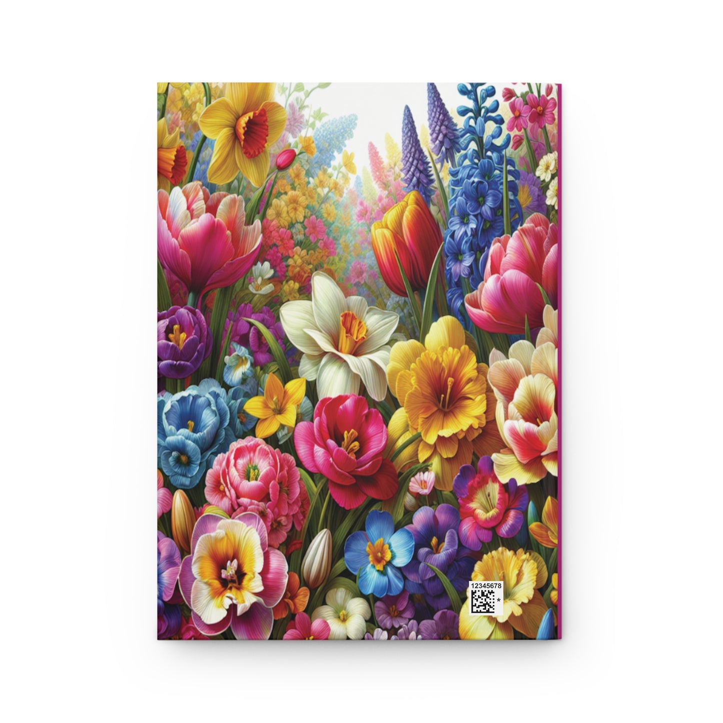 Flower Hardcover Journal Matte, Journal Print On Demand, Personalized Notebook Cover, Customized Planner, Custom Bullet Journal Cover Design - Printspirationz