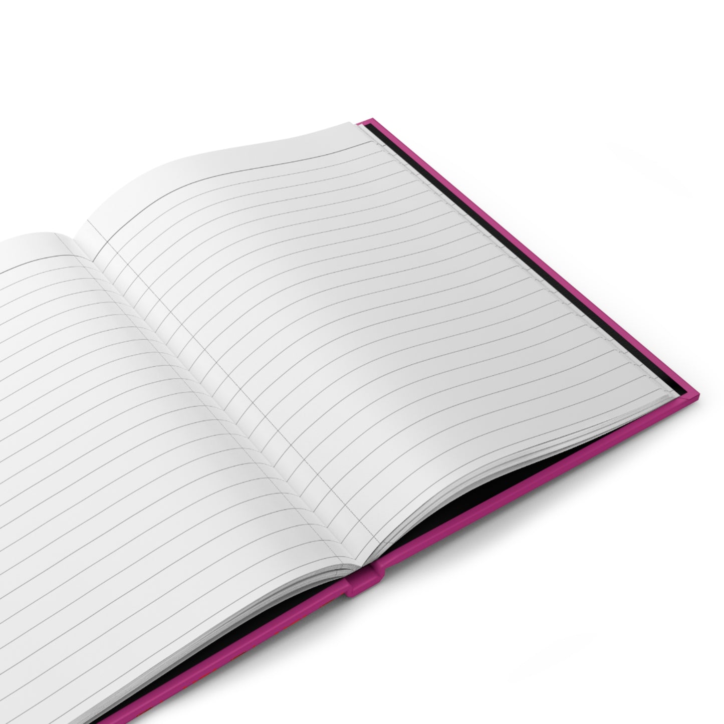 Journal, Hearts and Swirls on Gradient Pink Background, College Ruled Notebook, Writing Journal, Bullet Journal, Diary, Sketchbook - Printspirationz