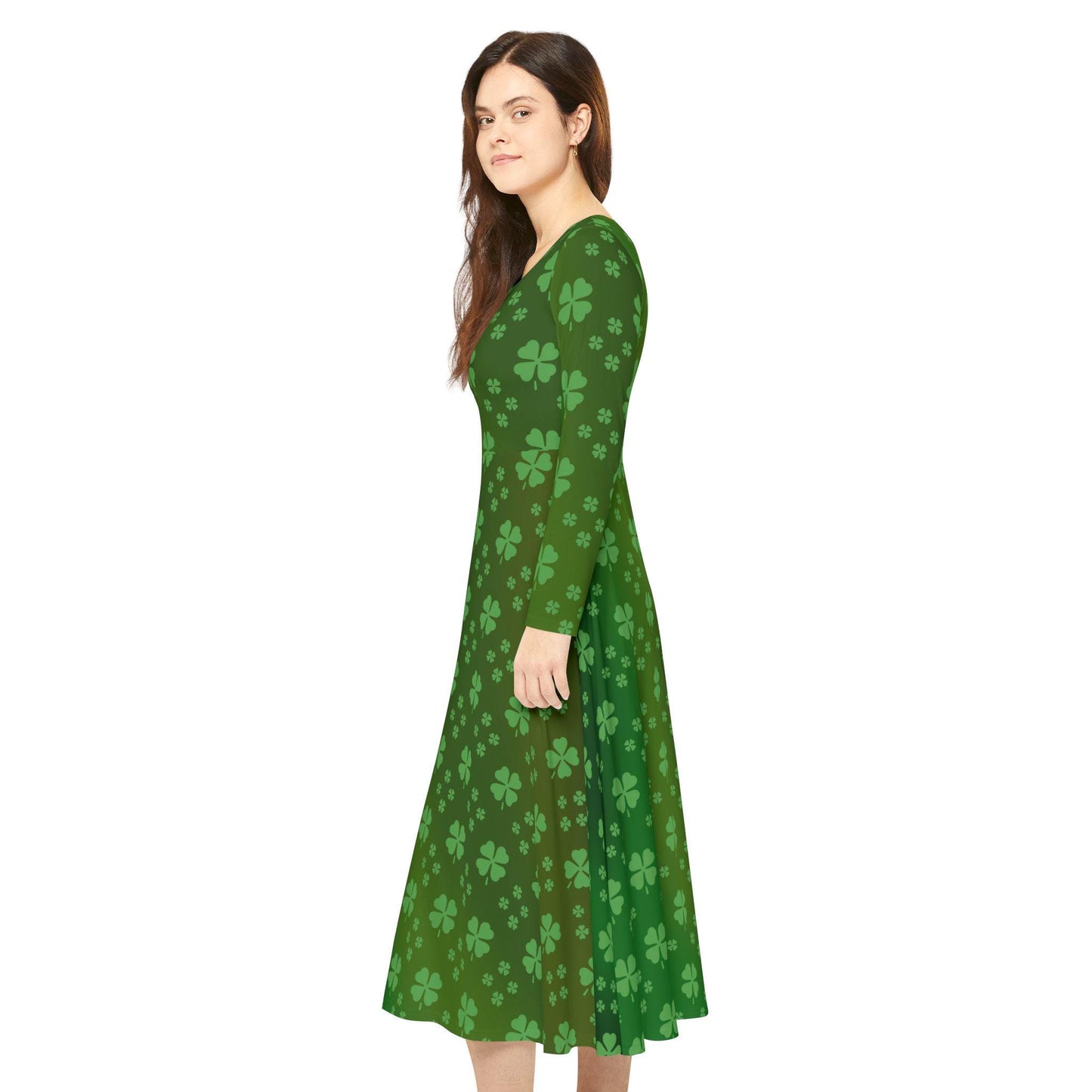 Dance Dress, St. Patrick's Day Costume, Green Clovers, Irish Luck, Women's Clothing, Shamrock Outfit - Printspirationz