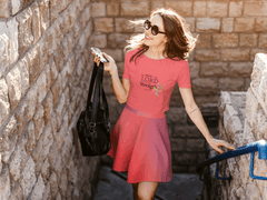 Skater Skirt and Crop Tee bundle - Red and Salmon