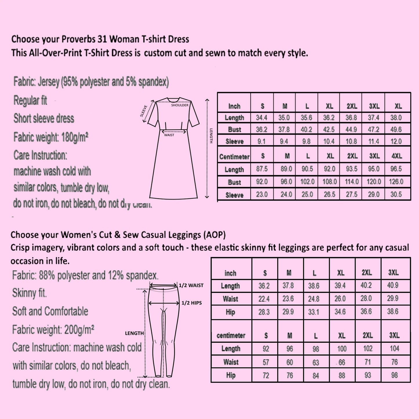 T-shirt Dress w/ Matching Leggings - Brown