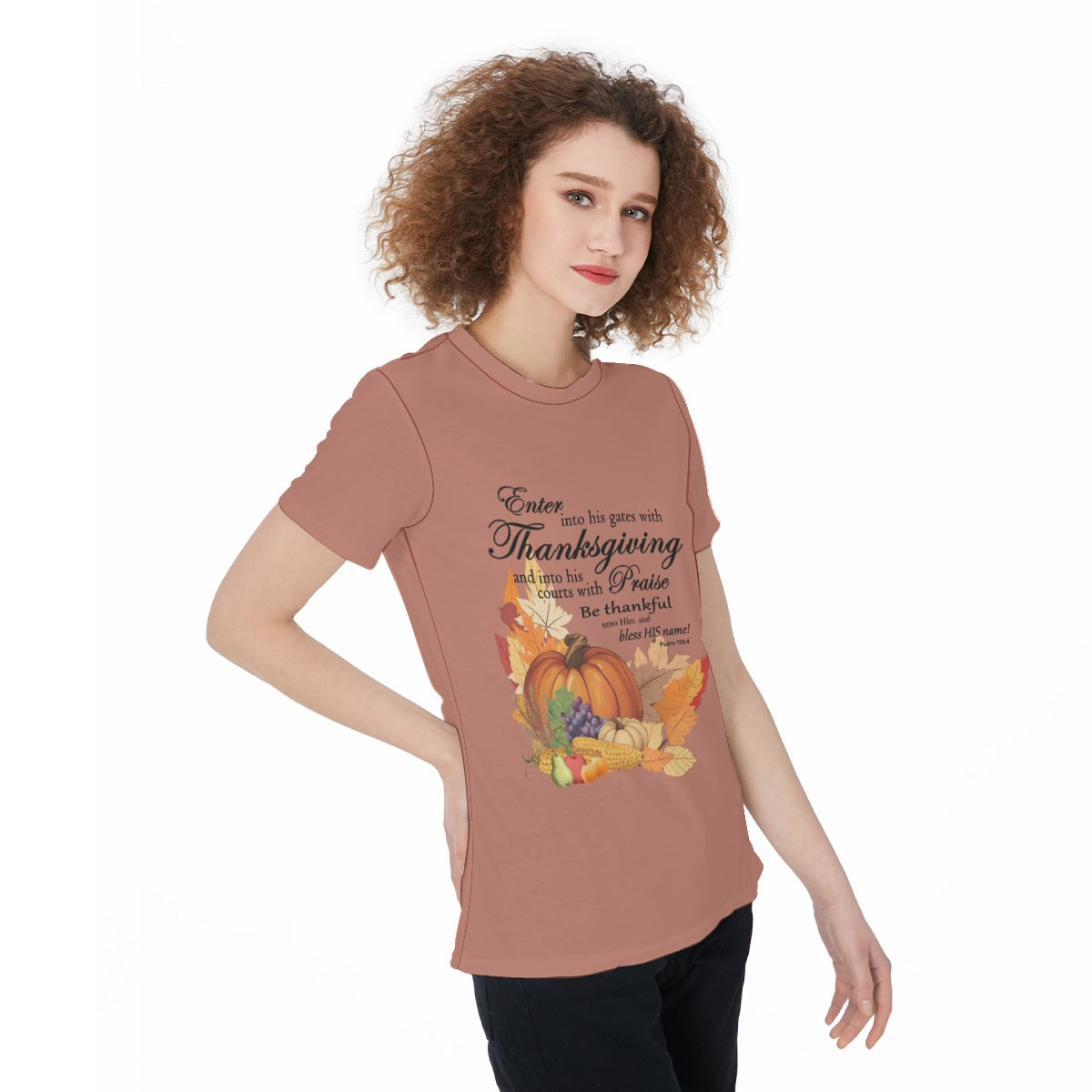 Thanksgiving Sports T-shirt, Bible Verse Fall Harvest Graphic, Athletic Top, Workout Shirt, Active Wear, Sports Apparel, Fitness Casual. - Printspirationz