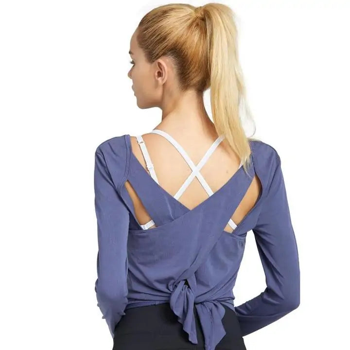 Workout Yoga Long Sleeve Shirt - Printspirationz
