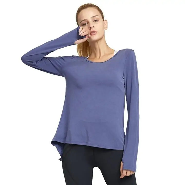 Workout Yoga Long Sleeve Shirt - Printspirationz