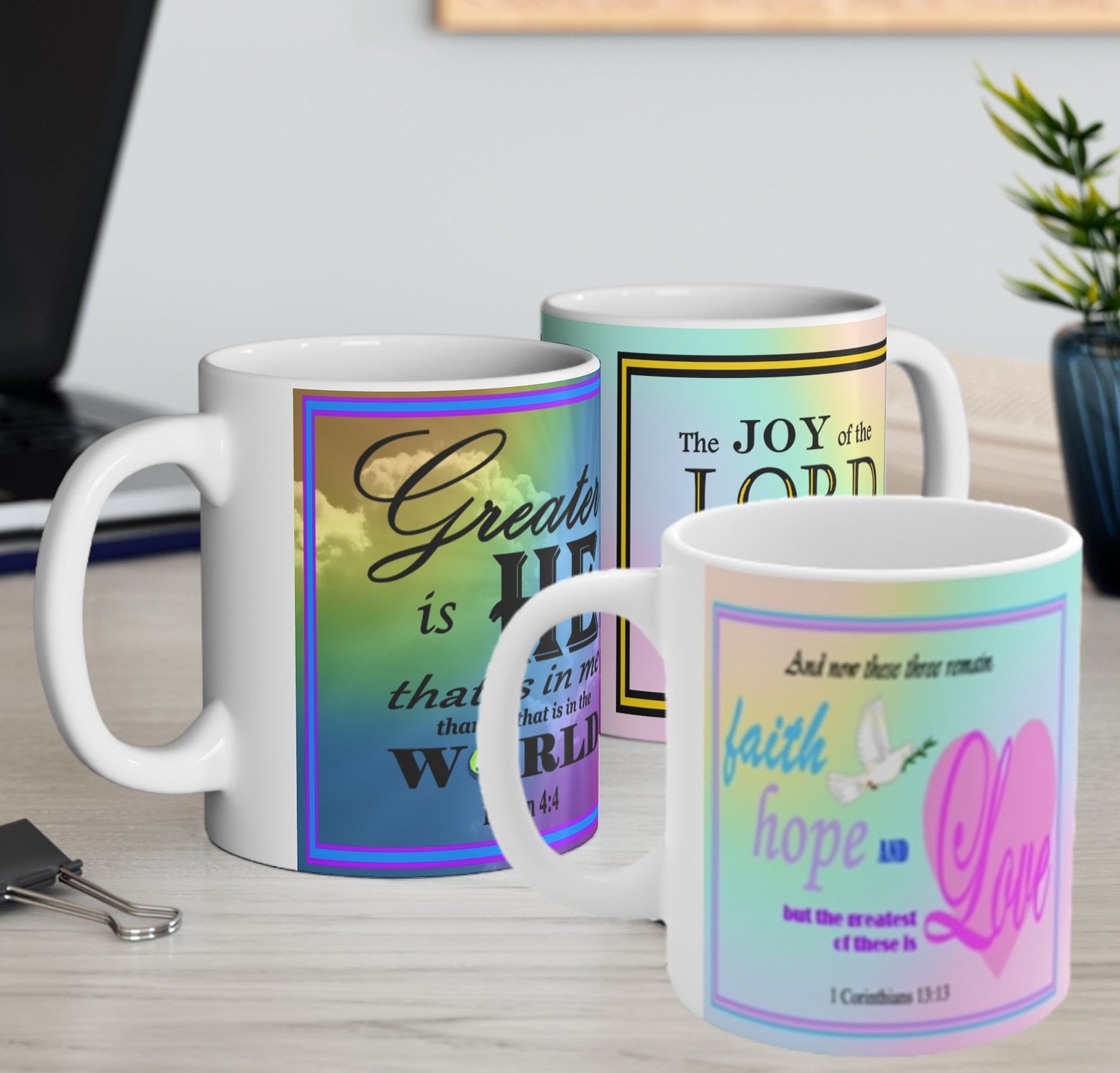 Drinkware - Coffee Mugs - Ceramic - Inspirational Bible Verses