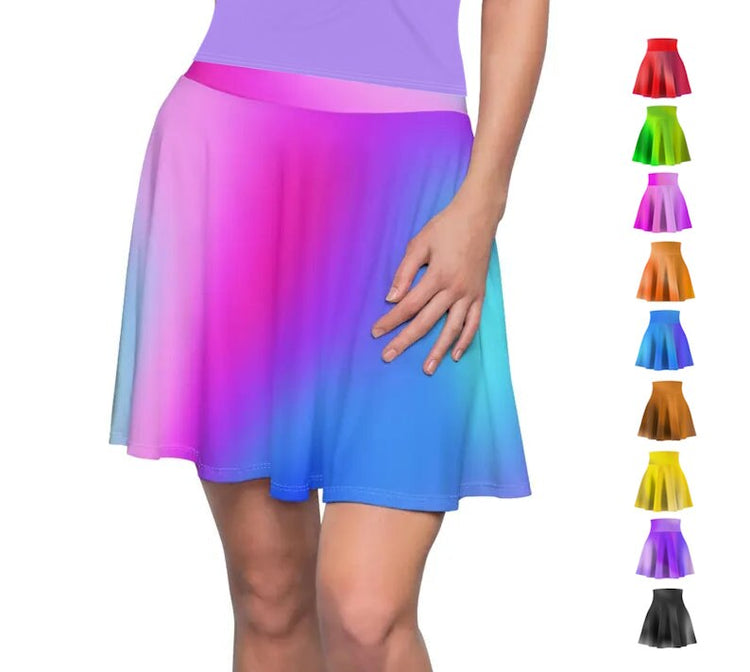Skater Skirts - Vibrant Gradient Colored