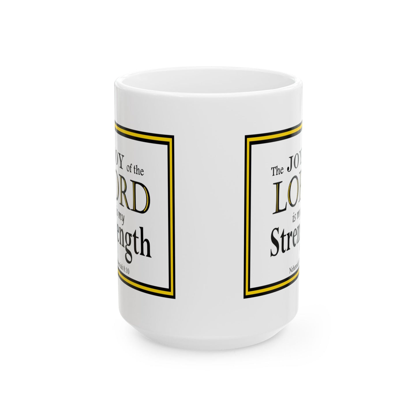 Ceramic Coffee Mug with Inspirational Bible Verse – Christian Gift for Women or Men, (11oz, 15oz), (11oz, 15oz) - Printspirationz
