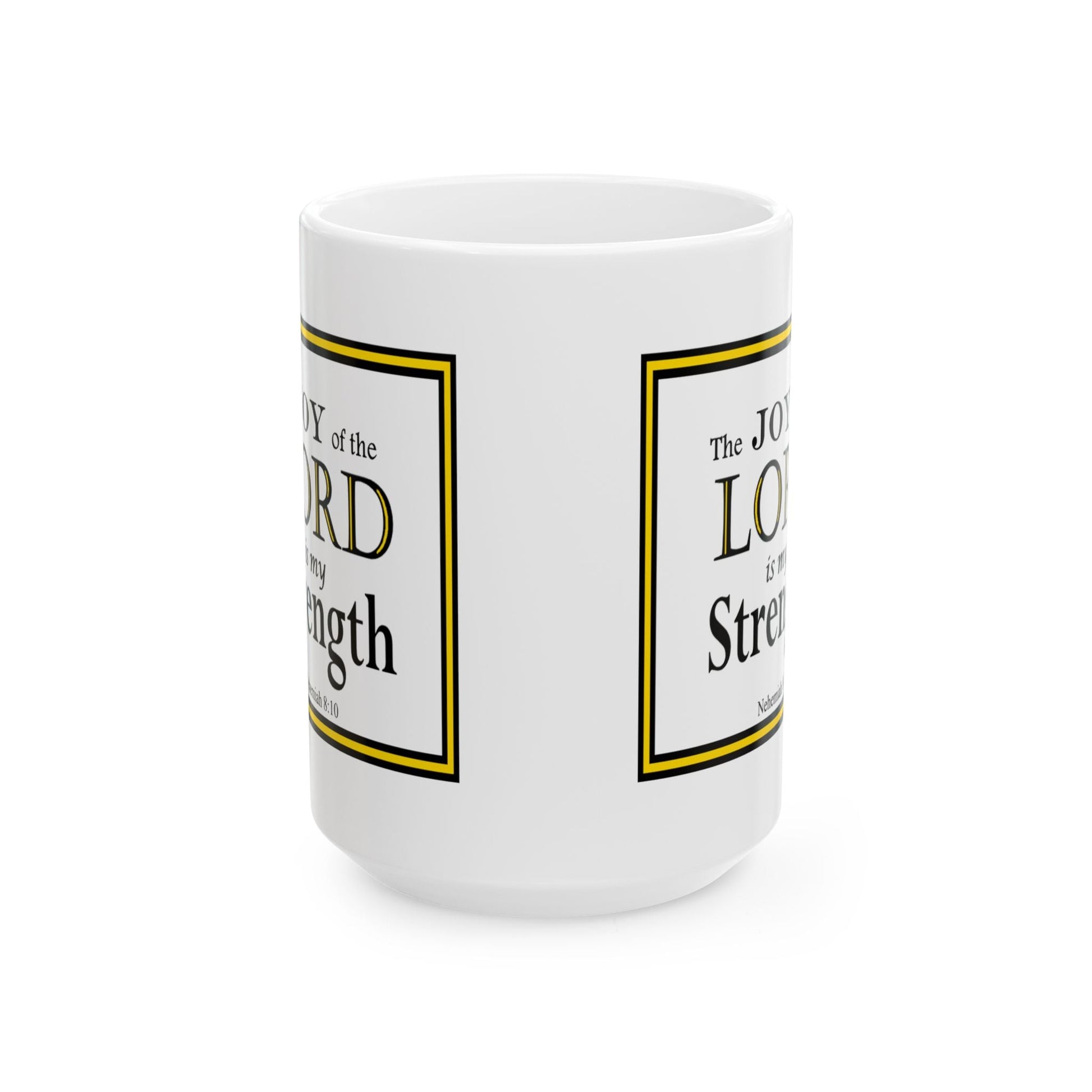 Ceramic Coffee Mug with Inspirational Bible Verse – Christian Gift for Women or Men, (11oz, 15oz), (11oz, 15oz) - Printspirationz