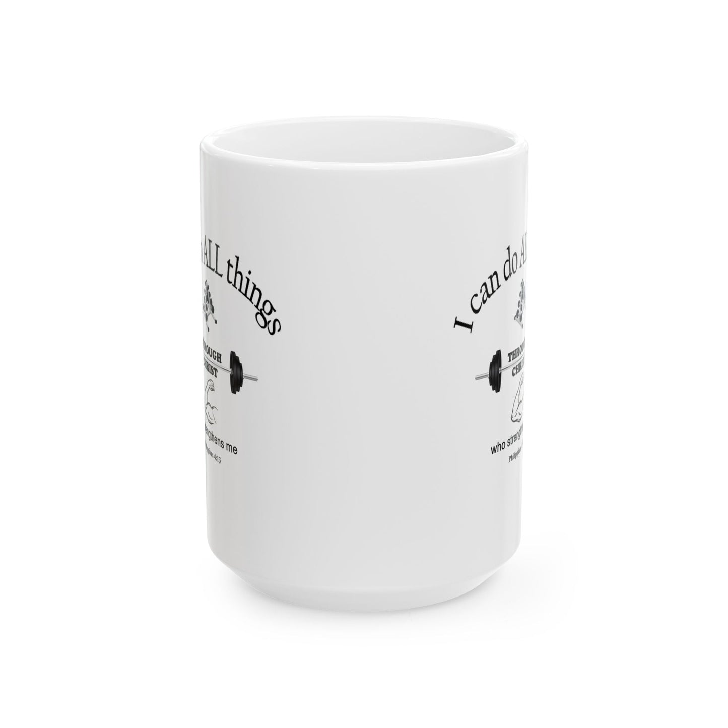 Ceramic Coffee Mug with Inspirational Bible Verse – Christian Gift for Women or Men, (11oz, 15oz), (11oz, 15oz), (11oz, 15oz) - Printspirationz