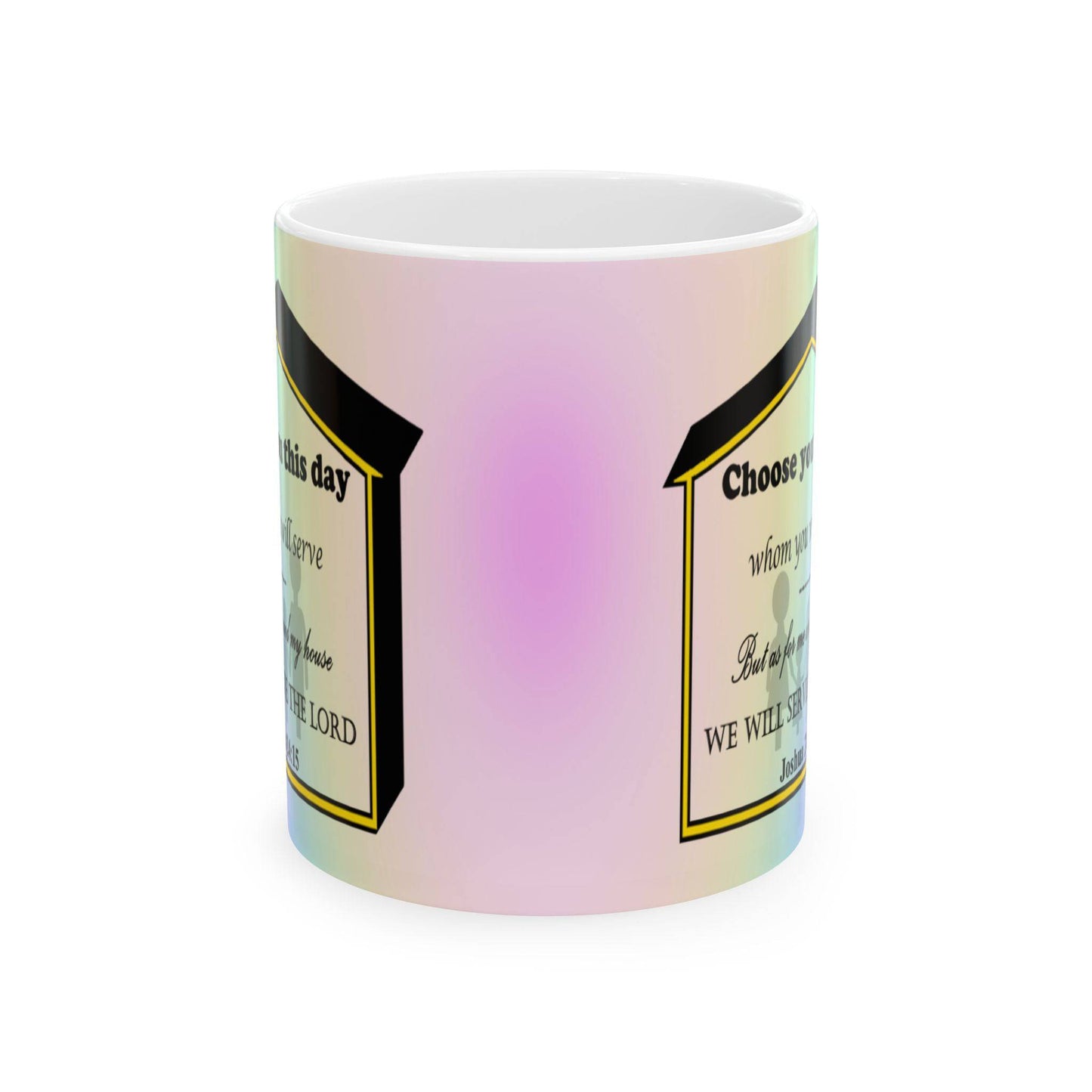 Colorful Ceramic Coffee Mug with Inspirational Bible Verse – Christian Gift for Women or Men, (11oz, 15oz), (11oz, 15oz) - Printspirationz