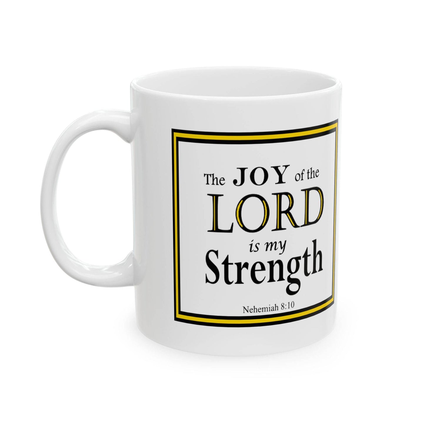 Ceramic Coffee Mug with Inspirational Bible Verse – Christian Gift for Women or Men, (11oz, 15oz), (11oz, 15oz) - Printspirationz