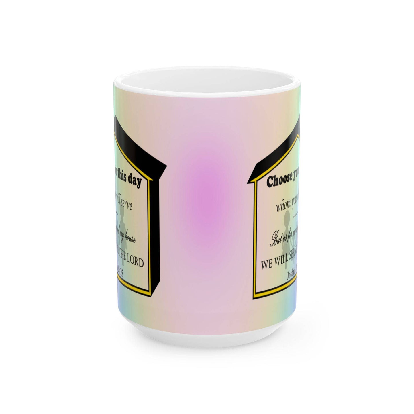 Colorful Ceramic Coffee Mug with Inspirational Bible Verse – Christian Gift for Women or Men, (11oz, 15oz), (11oz, 15oz) - Printspirationz