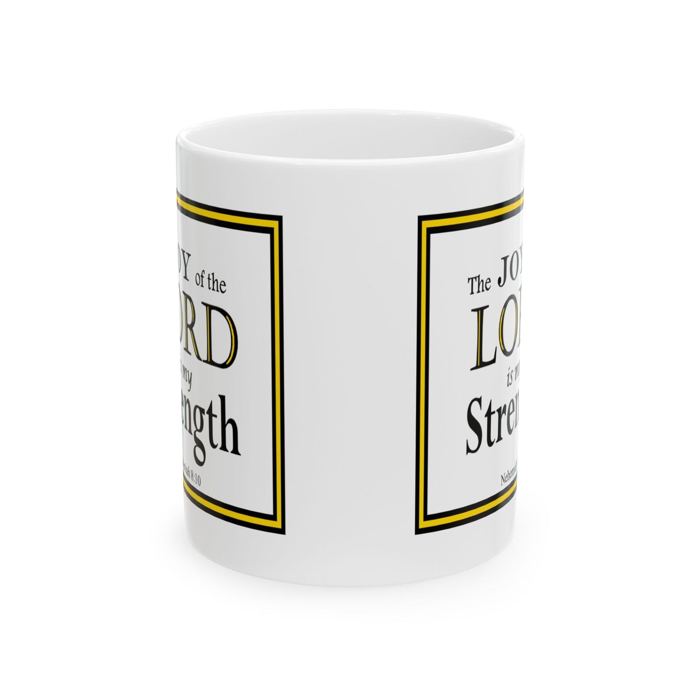 Ceramic Coffee Mug with Inspirational Bible Verse – Christian Gift for Women or Men, (11oz, 15oz), (11oz, 15oz) - Printspirationz