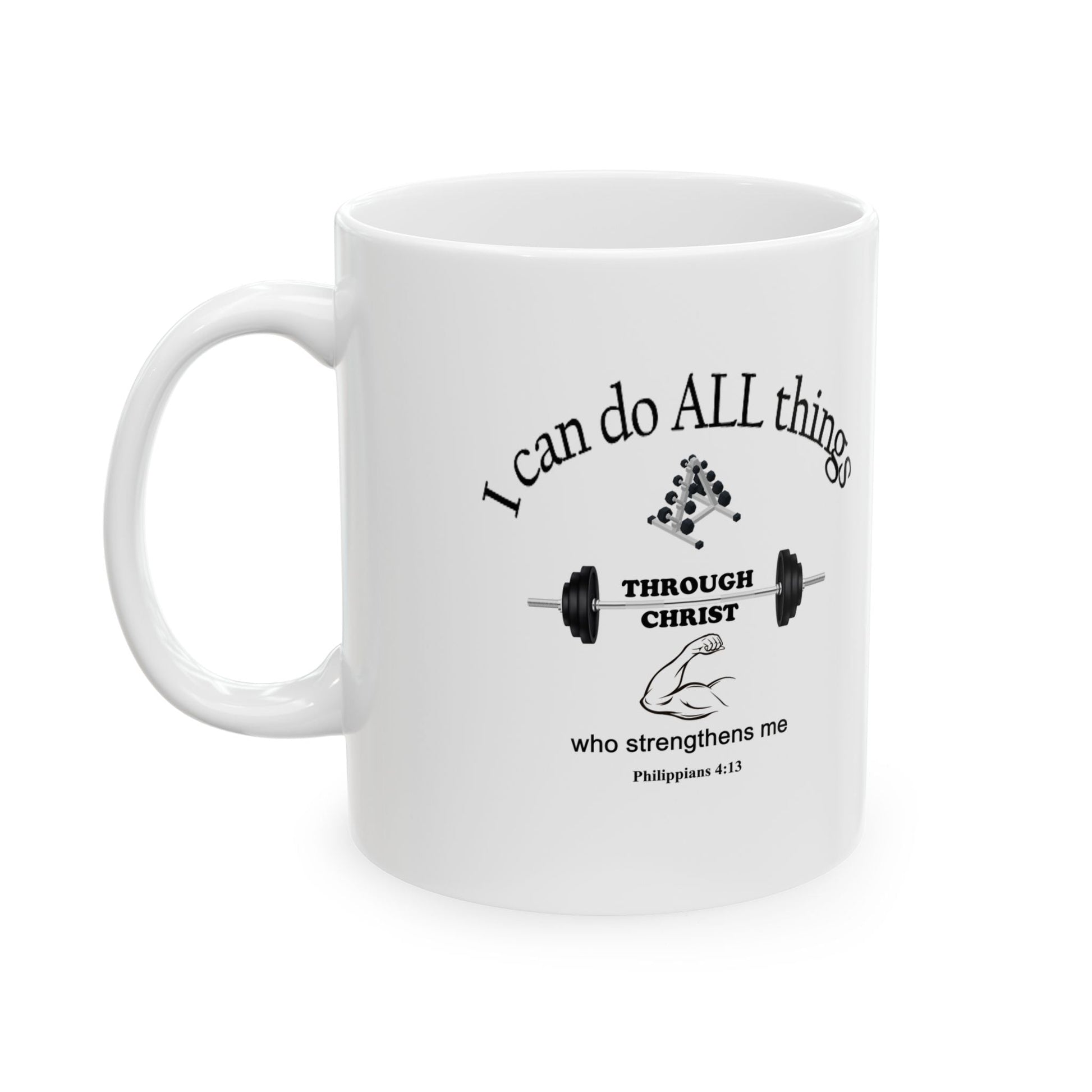 Ceramic Coffee Mug with Inspirational Bible Verse – Christian Gift for Women or Men, (11oz, 15oz), (11oz, 15oz), (11oz, 15oz) - Printspirationz