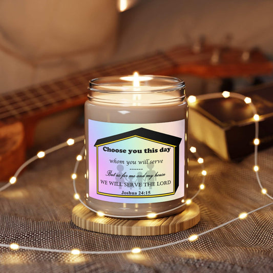Aromatherapy Candles Biblical Quotes - Vibrant Rainbow Label - Assorted Scents with Lights - Printspirationz