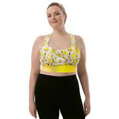 Choose your Sports Bra - Recycled Longline - Yellow