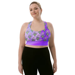 Choose your Sports Bra - Recycled Longline - Purple