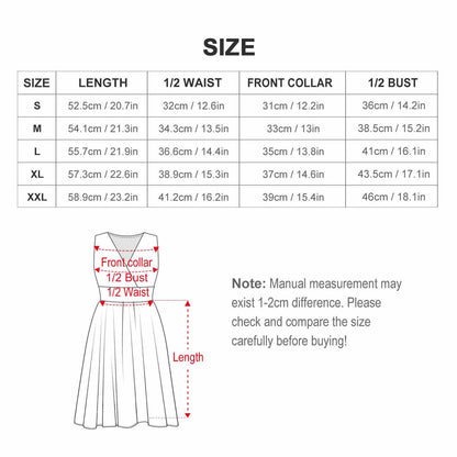 Charming Pastel Rainbow Floral Dress - Sleeveless High Waist with Above Knee Circle Skirt - Printspirationz