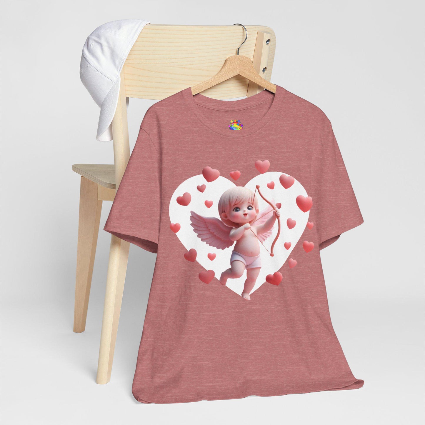 Cupid Love T-Shirt, Valentine's Day Tee For Women, Heart Arrow Shirt, Romantic Unisex Top, Cupid Valentine Shirt - Printspirationz