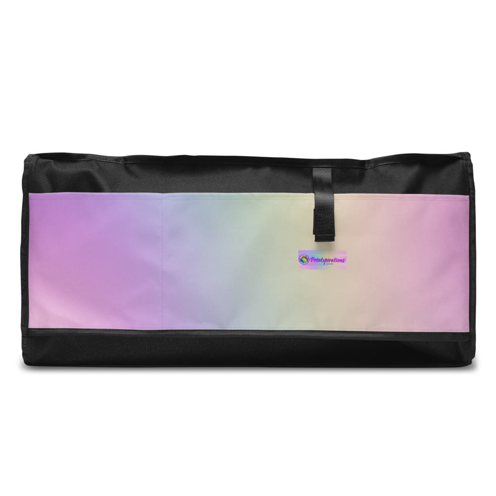 Sports Duffel Bag, Nehemiah 8:10 'The Lord is My Strength' Floral Design, Sports Gym Equipment Gear, Valentines Gift, Active Christian Women - Printspirationz