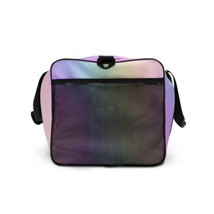 Sports Duffel Bag, Nehemiah 8:10 'The Lord is My Strength' Floral Design, Sports Gym Equipment Gear, Valentines Gift, Active Christian Women - Printspirationz