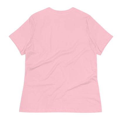 Valentine's Day Pink T-Shirt For Women with Adorable Heart Design - A Sweet Statement Piece! Women's Relaxed T-Shirt - Printspirationz