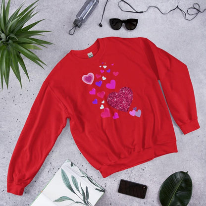 Cute Heart Pattern Top - Coquette Heart Shirt for Valentine's Day, Perfect Gift for Women Gift for Her, Gift for Women - Printspirationz