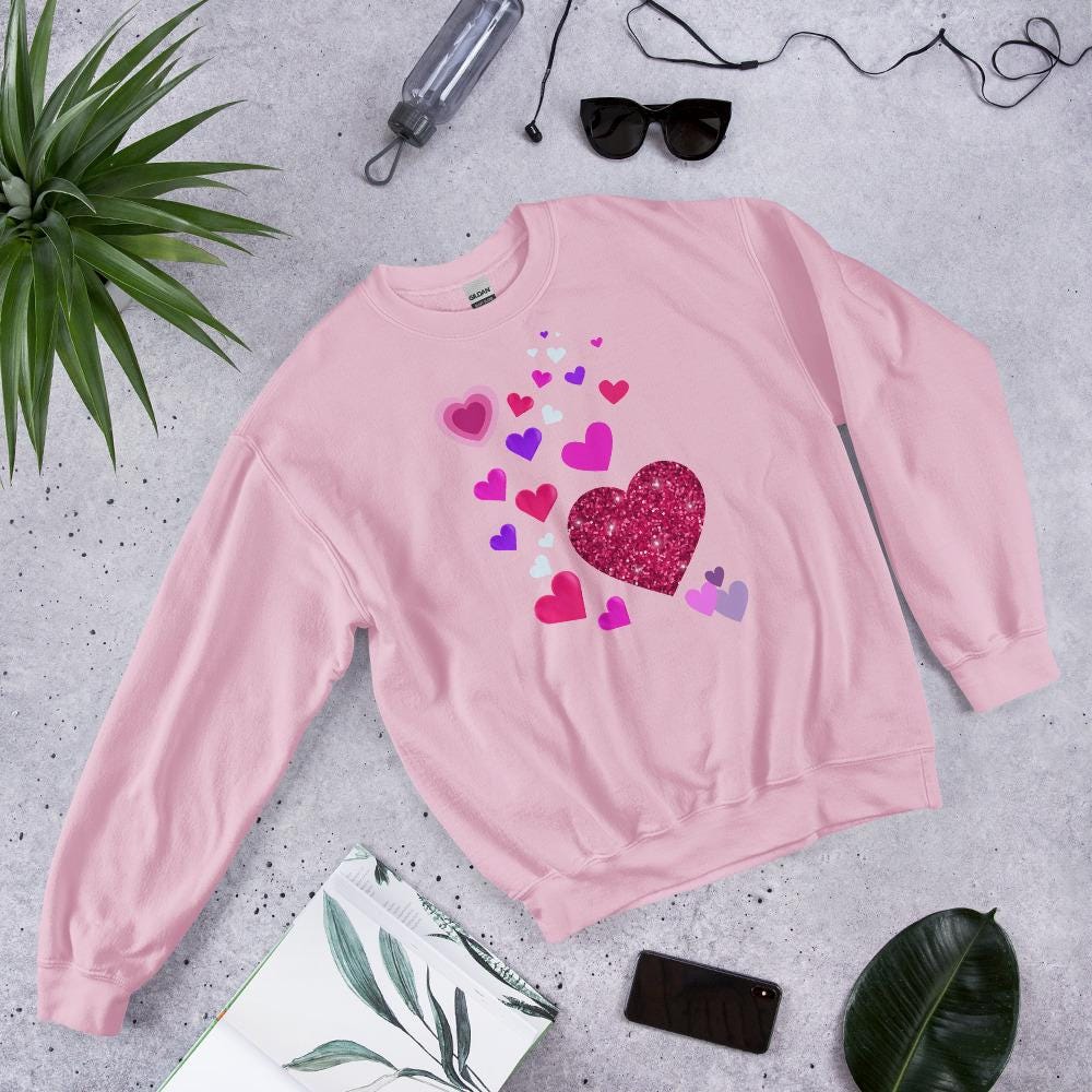 Cute Heart Pattern Top - Coquette Heart Shirt for Valentine's Day, Perfect Gift for Women Gift for Her, Gift for Women - Printspirationz