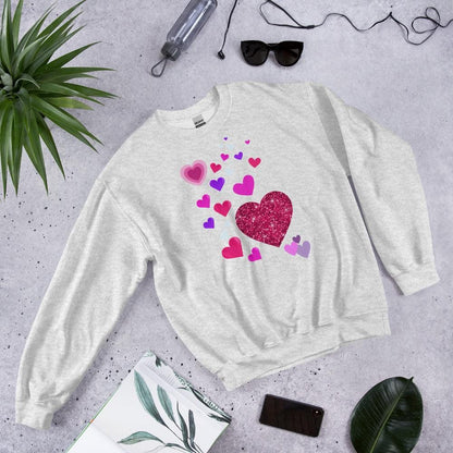 Cute Heart Pattern Top - Coquette Heart Shirt for Valentine's Day, Perfect Gift for Women Gift for Her, Gift for Women - Printspirationz