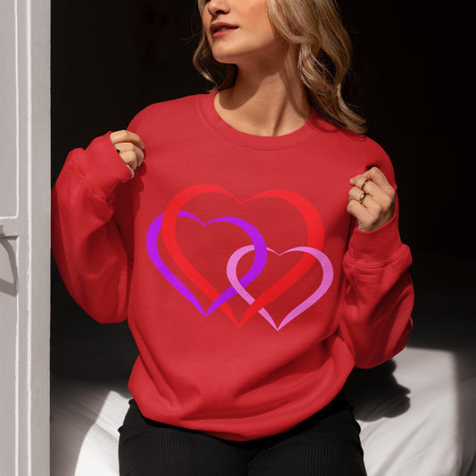 Delightful Coquette Heart Top - Valentine's Day Cozy Sweatshirt | Love-Inspired, Gift for Her, Gift for Women - Printspirationz