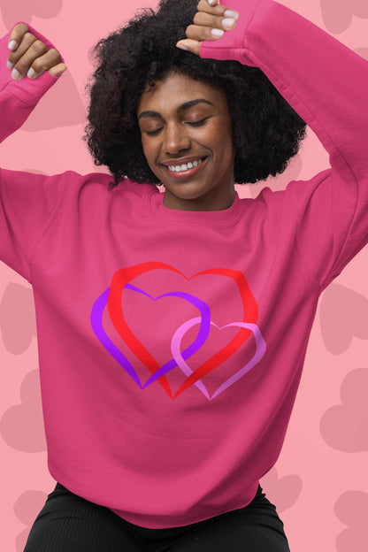 Delightful Coquette Heart Top - Valentine's Day Cozy Sweatshirt | Love-Inspired, Gift for Her, Gift for Women - Printspirationz