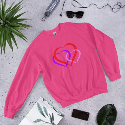 Delightful Coquette Heart Top - Valentine's Day Cozy Sweatshirt | Love-Inspired, Gift for Her, Gift for Women - Printspirationz