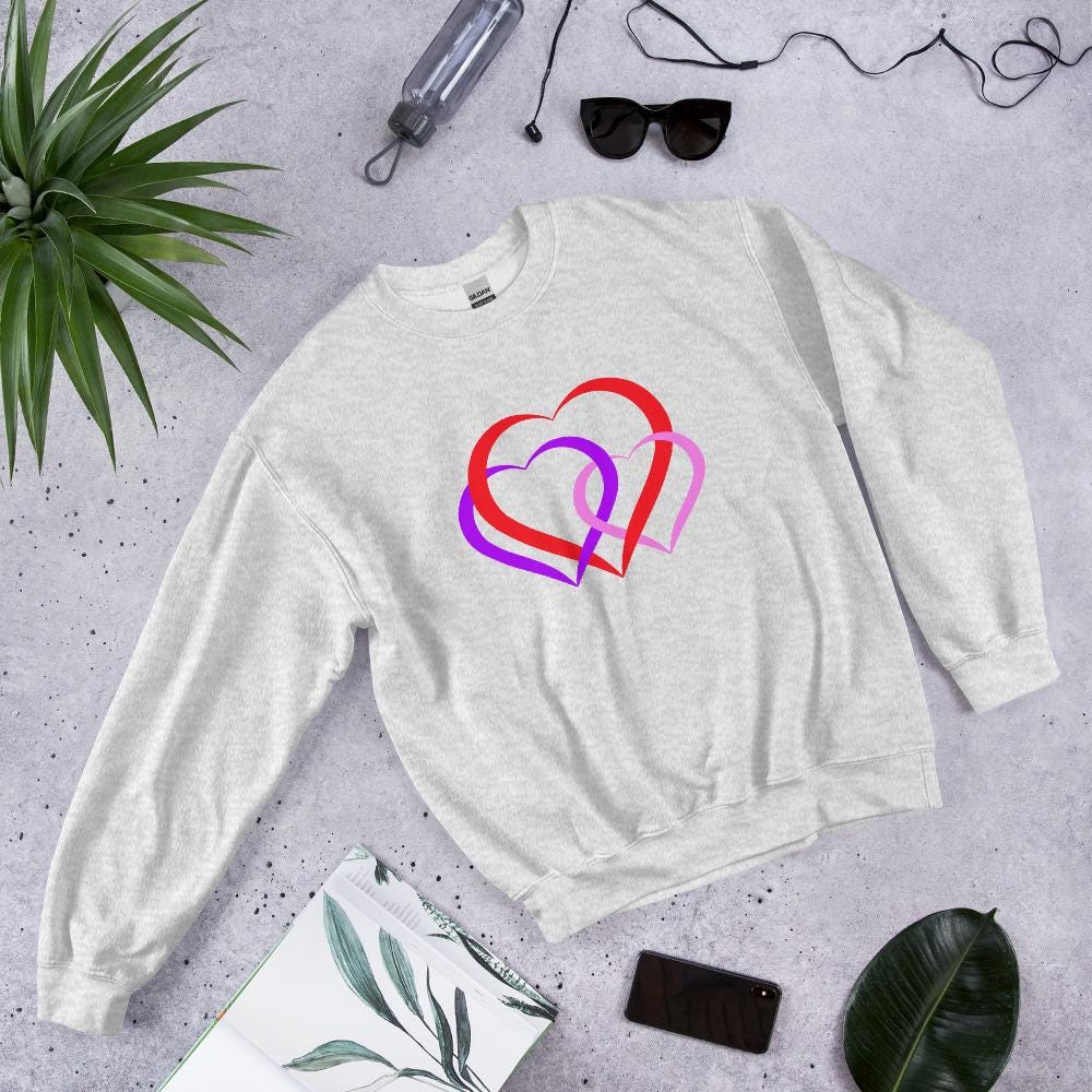 Delightful Coquette Heart Top - Valentine's Day Cozy Sweatshirt | Love-Inspired, Gift for Her, Gift for Women - Printspirationz