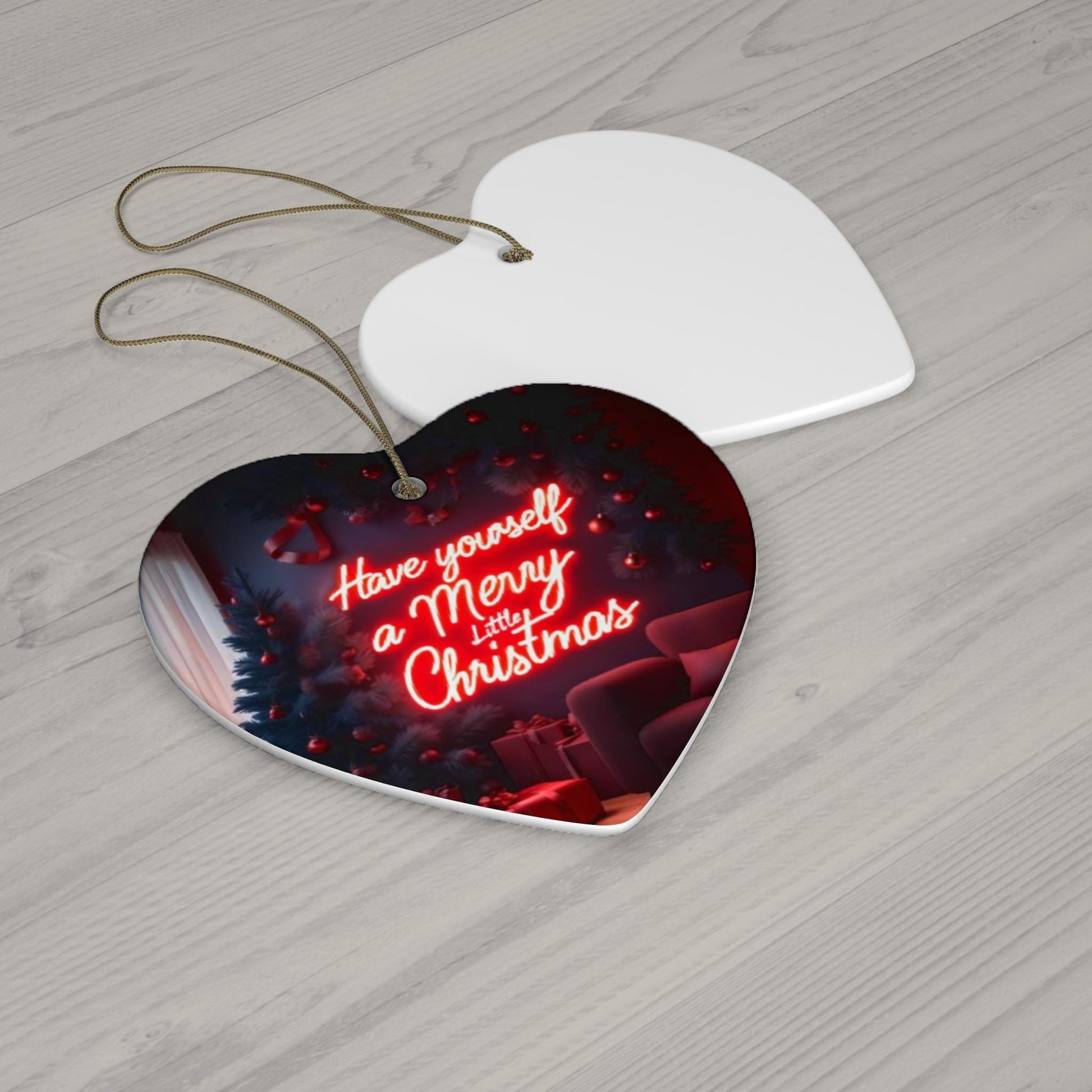 Ceramic Ornament, Festive Holiday Decor, Christmas Tree Decoration, Xmas Ornament, Holiday Gift, Ceramic Bauble, Have Yourself A Merry Xmas - Printspirationz