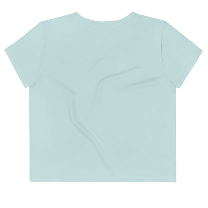 Aqua Crop Tee with Proverbs 31 Bible Verse - Inspirational Christian Women's Shirt - Printspirationz